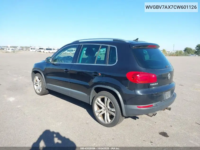 WVGBV7AX7CW601126 2012 Volkswagen Tiguan Sel