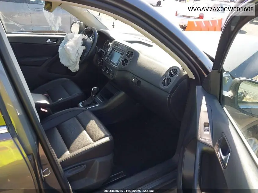 WVGAV7AX0CW001608 2012 Volkswagen Tiguan Se