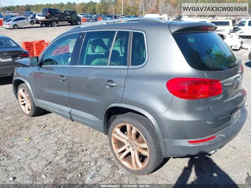 WVGAV7AX3CW005068 2012 Volkswagen Tiguan Sel