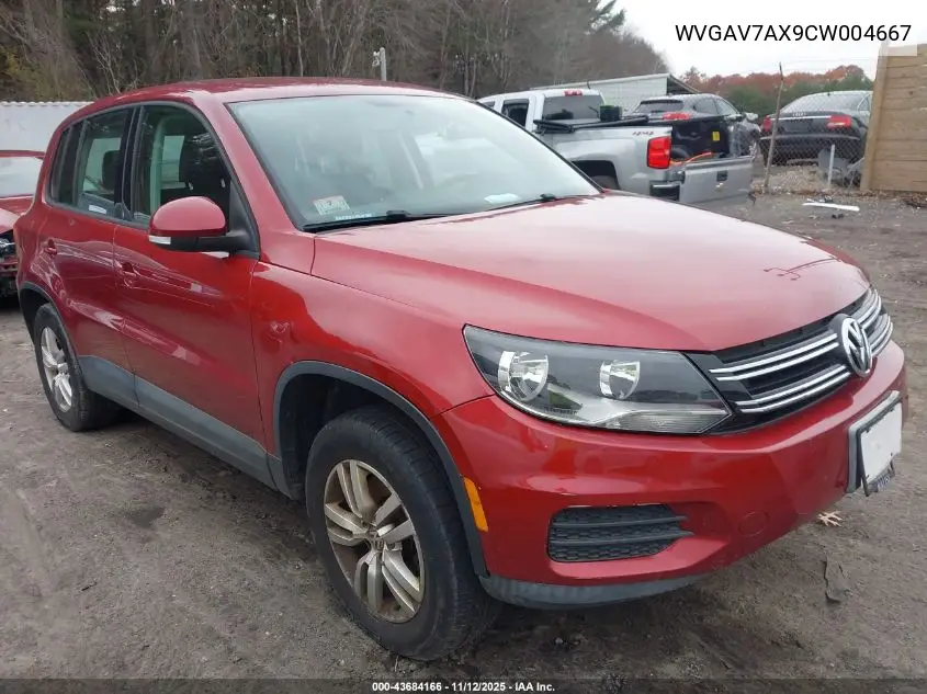 WVGAV7AX9CW004667 2012 Volkswagen Tiguan S