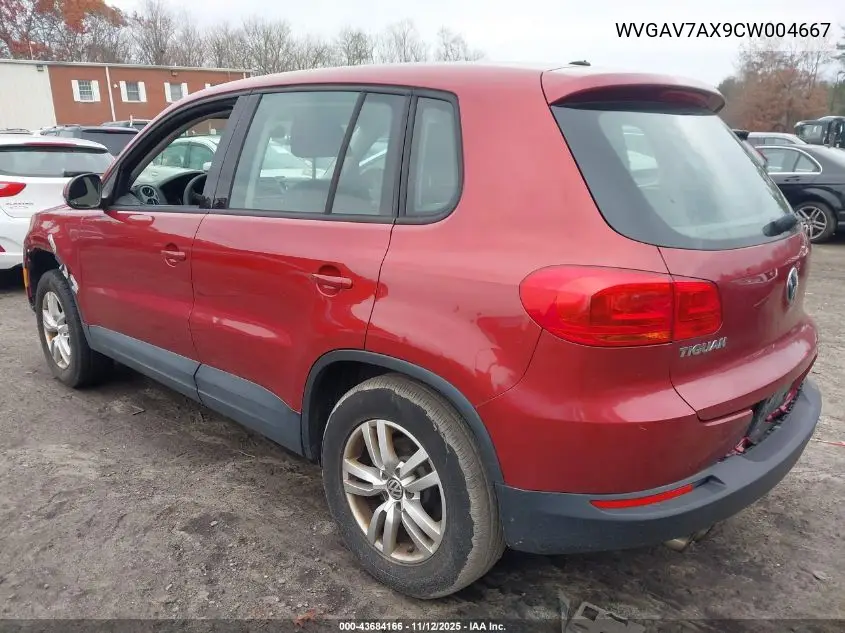 WVGAV7AX9CW004667 2012 Volkswagen Tiguan S