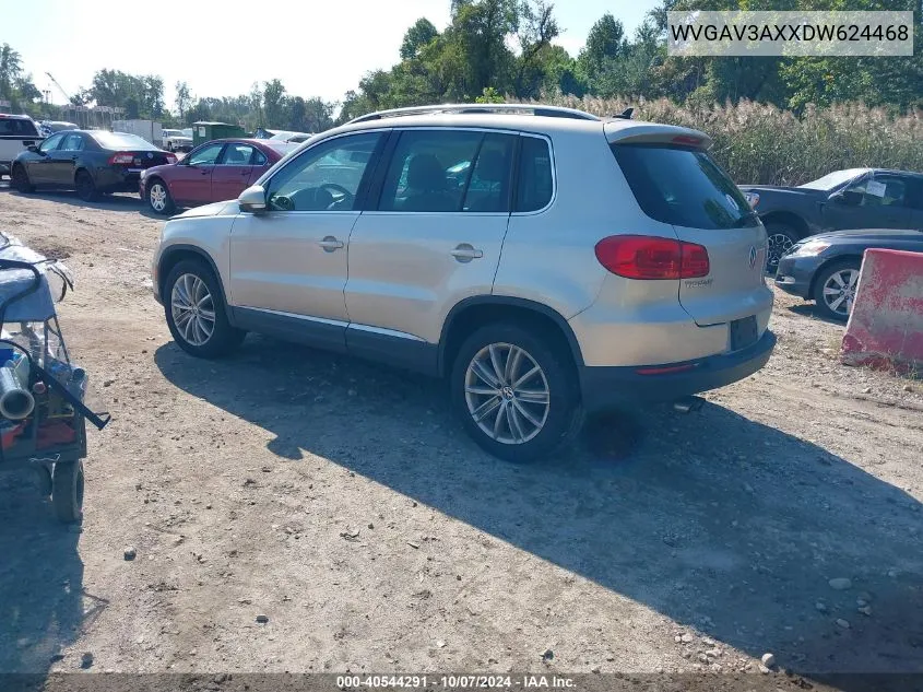 WVGAV3AXXDW624468 2013 Volkswagen Tiguan Se