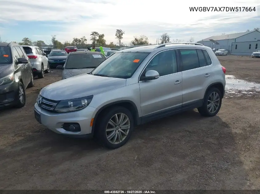 WVGBV7AX7DW517664 2013 Volkswagen Tiguan Se