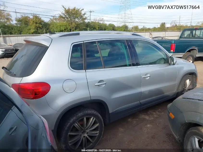 WVGBV7AX7DW517664 2013 Volkswagen Tiguan Se