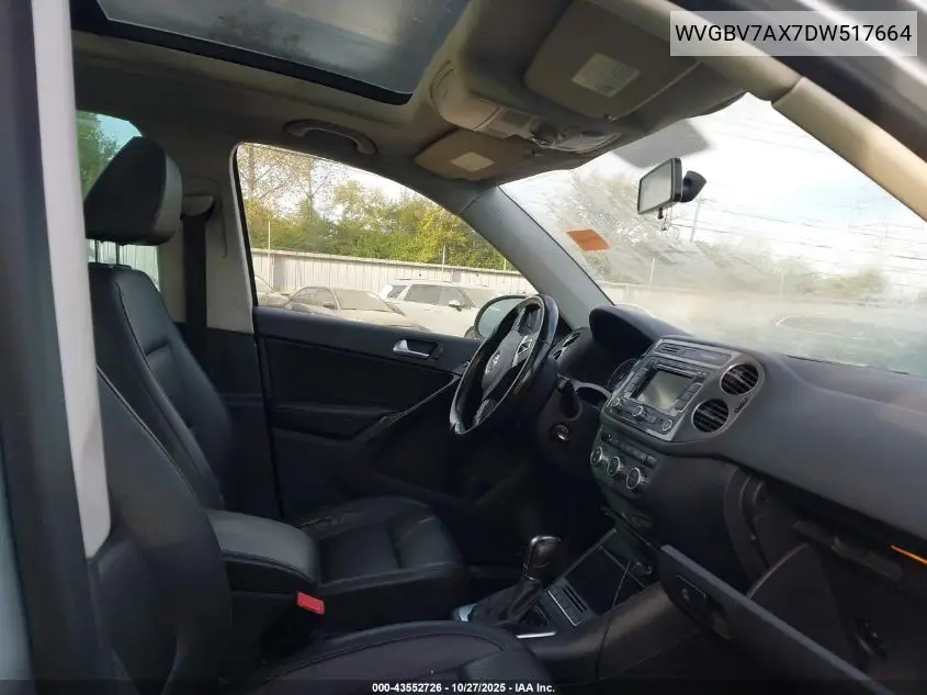 WVGBV7AX7DW517664 2013 Volkswagen Tiguan Se