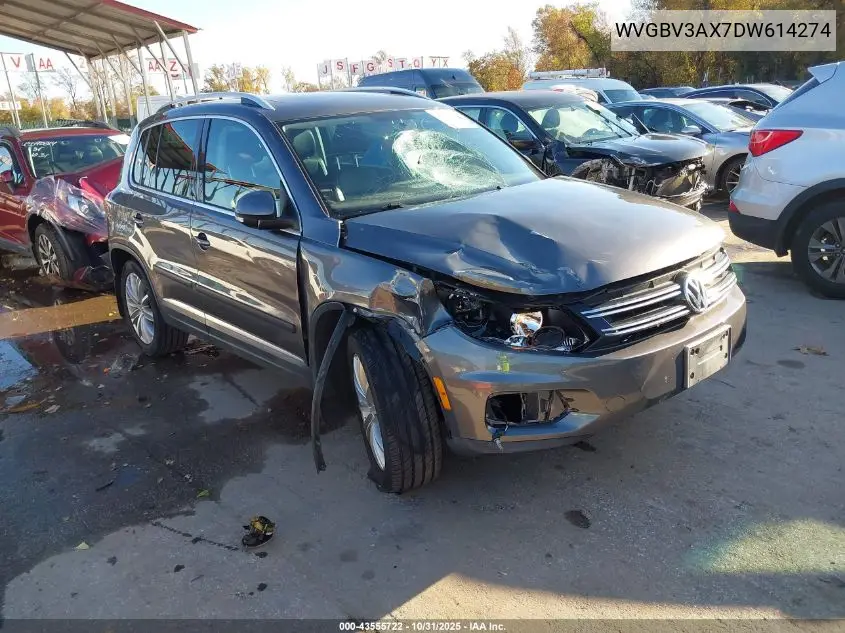 WVGBV3AX7DW614274 2013 Volkswagen Tiguan Se