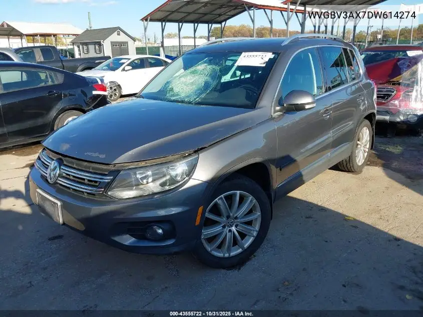 WVGBV3AX7DW614274 2013 Volkswagen Tiguan Se