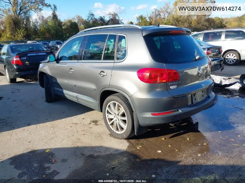 WVGBV3AX7DW614274 2013 Volkswagen Tiguan Se