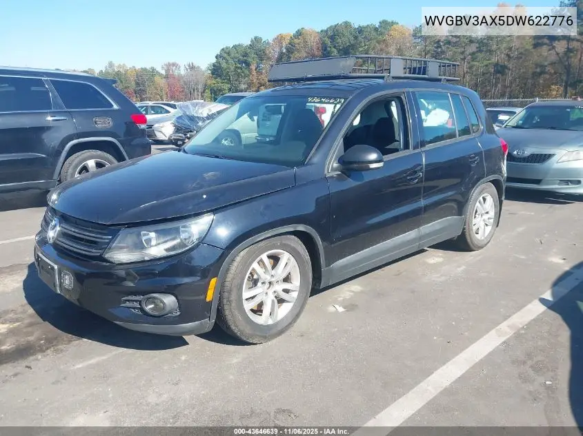 WVGBV3AX5DW622776 2013 Volkswagen Tiguan S