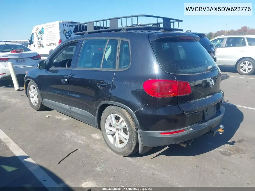 WVGBV3AX5DW622776 2013 Volkswagen Tiguan S