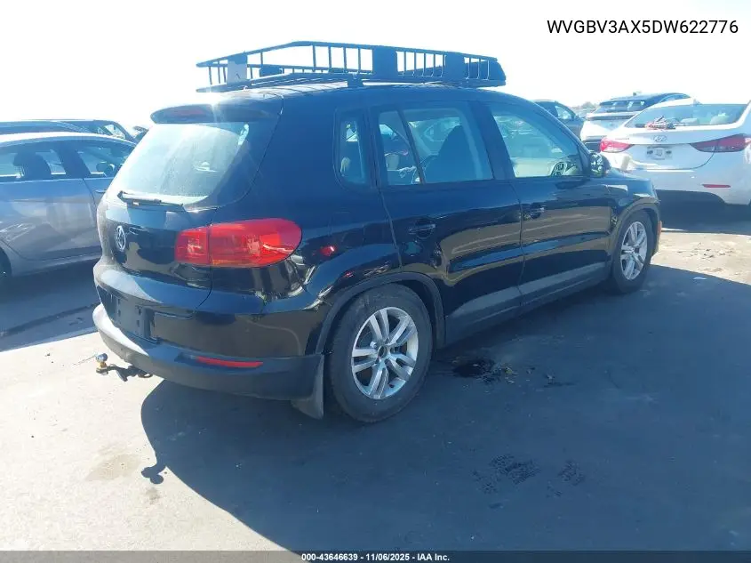 WVGBV3AX5DW622776 2013 Volkswagen Tiguan S