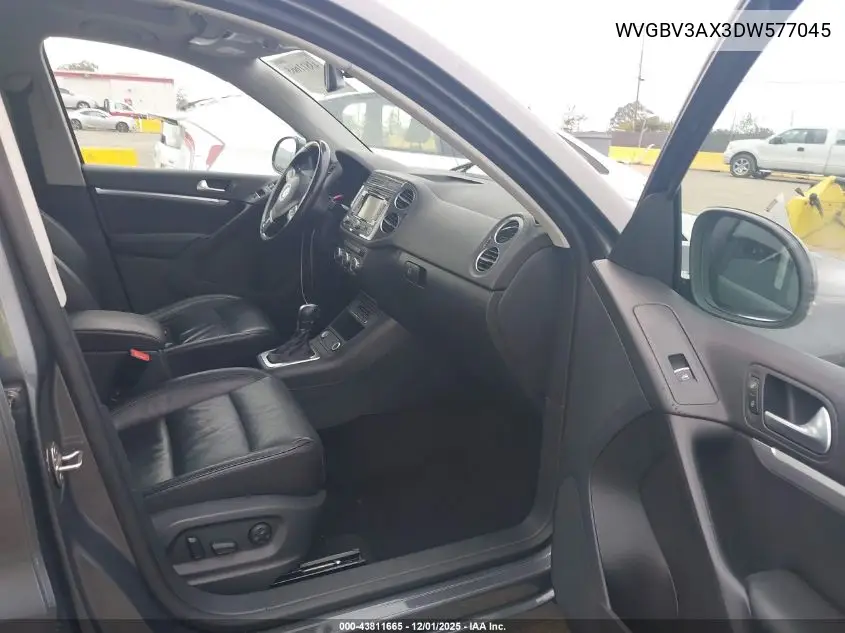 WVGBV3AX3DW577045 2013 Volkswagen Tiguan Sel