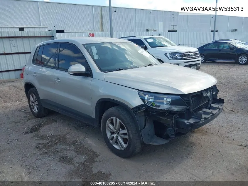 WVGAV3AX5EW535313 2014 Volkswagen Tiguan S