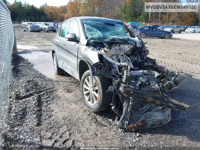WVGBV3AX6EW549550 2014 Volkswagen Tiguan Se