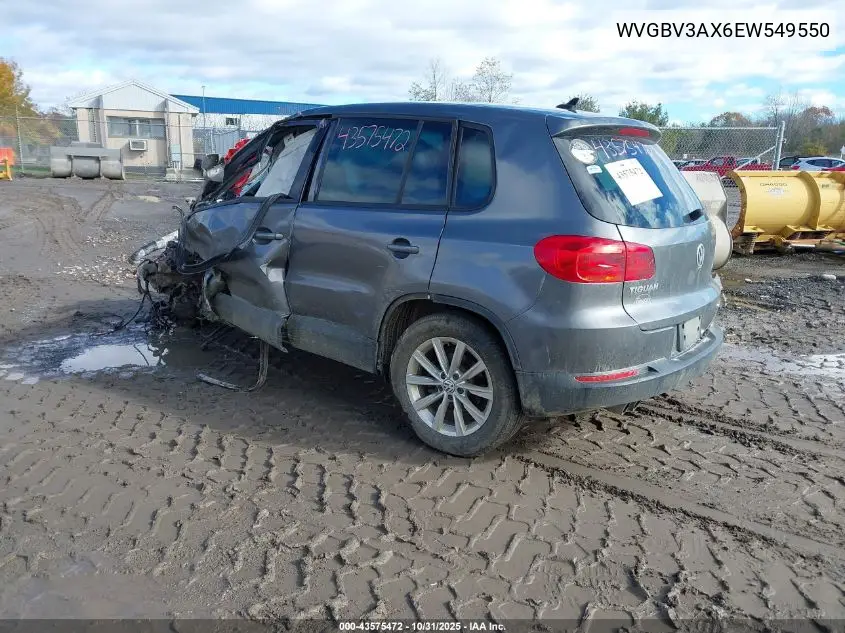 WVGBV3AX6EW549550 2014 Volkswagen Tiguan Se