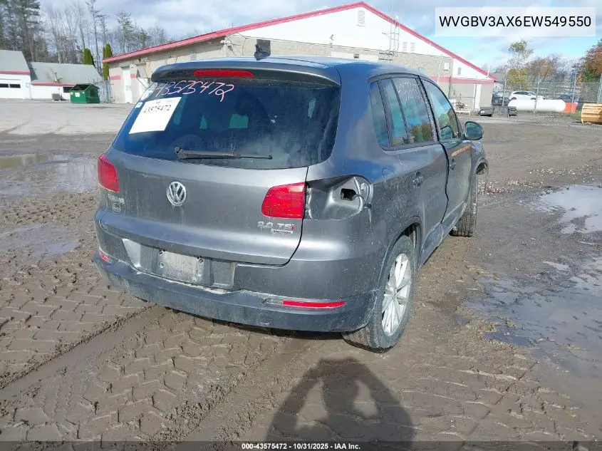 WVGBV3AX6EW549550 2014 Volkswagen Tiguan Se