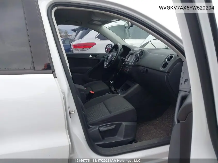 WVGKV7AX6FW520204 2015 Volkswagen Tiguan