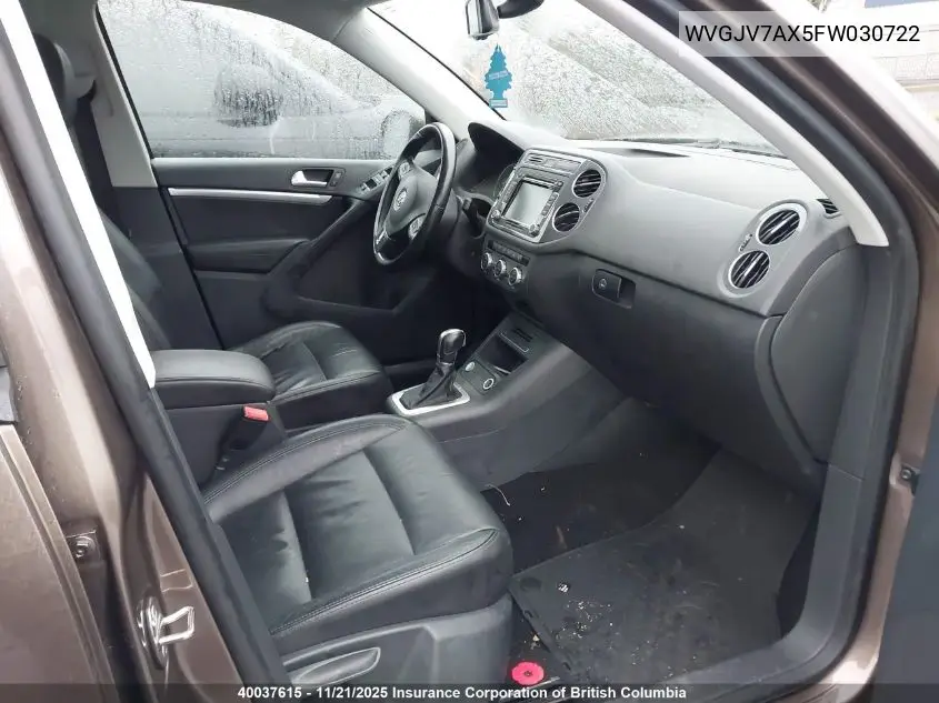 WVGJV7AX5FW030722 2015 Volkswagen Tiguan S/Se/Sel/R-Line