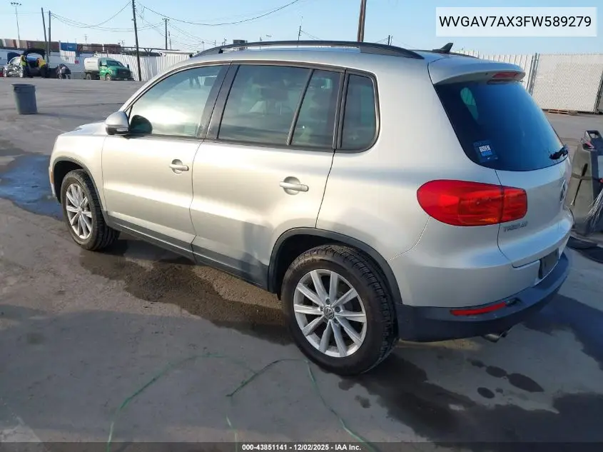 WVGAV7AX3FW589279 2015 Volkswagen Tiguan Se
