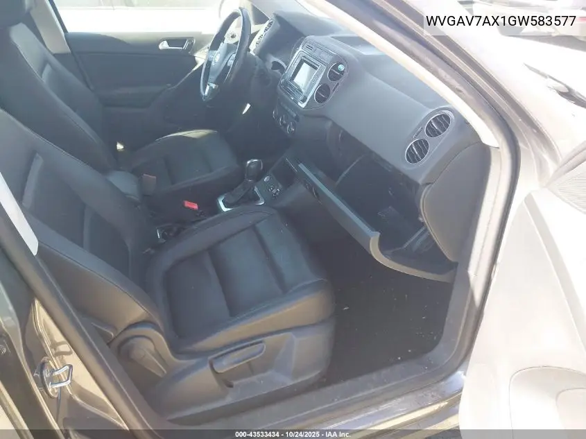 WVGAV7AX1GW583577 2016 Volkswagen Tiguan S