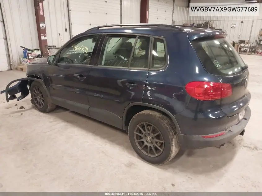 WVGBV7AX9GW577689 2016 Volkswagen Tiguan S