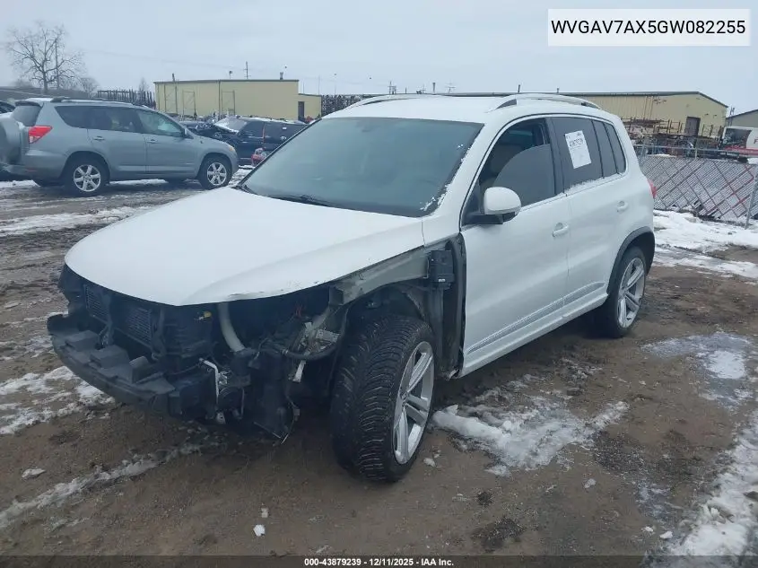WVGAV7AX5GW082255 2016 Volkswagen Tiguan R-Line