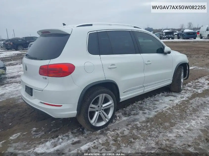 WVGAV7AX5GW082255 2016 Volkswagen Tiguan R-Line
