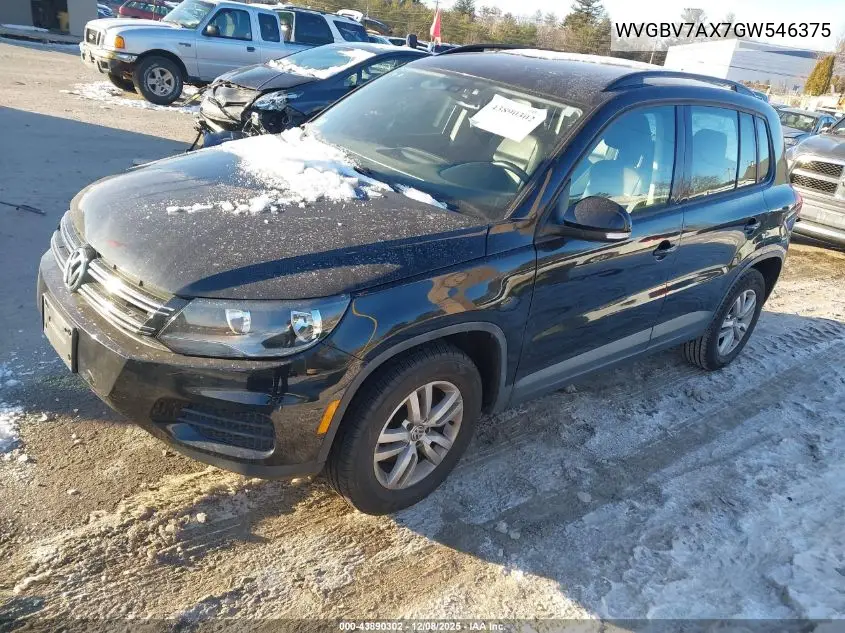 WVGBV7AX7GW546375 2016 Volkswagen Tiguan S