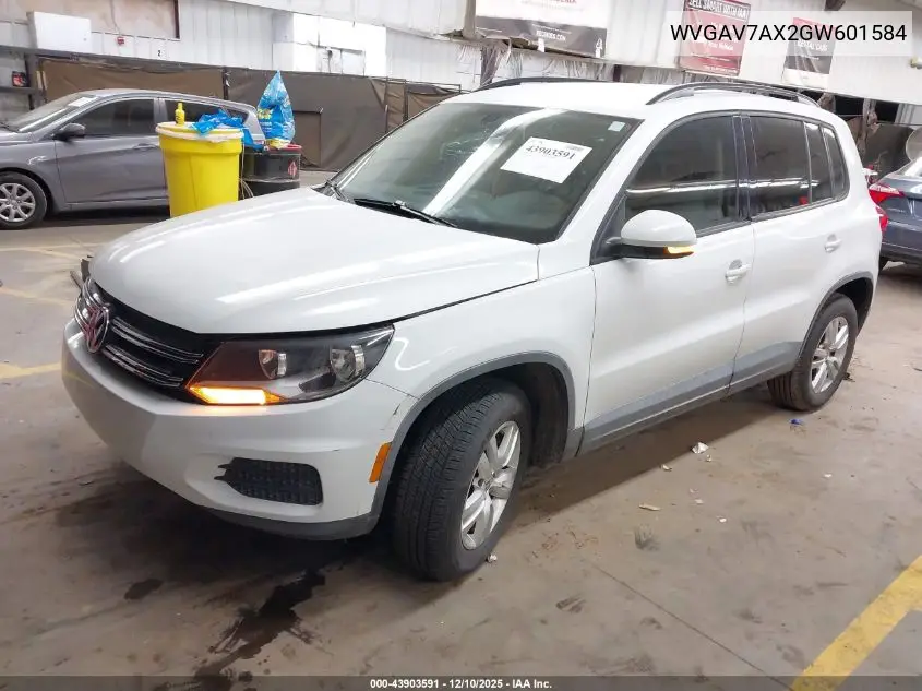 WVGAV7AX2GW601584 2016 Volkswagen Tiguan S