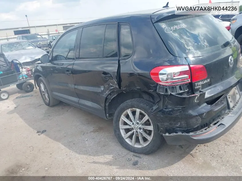 WVGAV7AX8HK044236 2017 Volkswagen Tiguan 2.0T/2.0T S