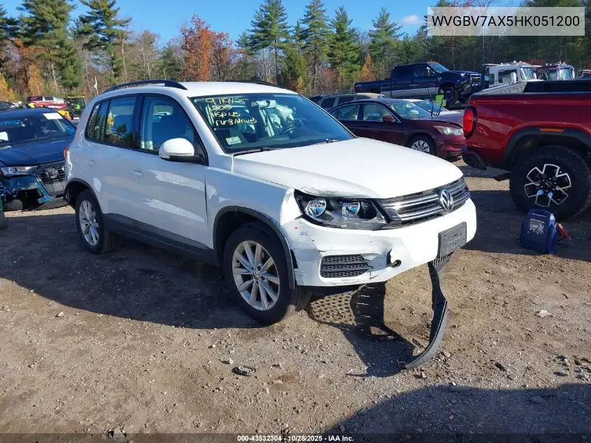 WVGBV7AX5HK051200 2017 Volkswagen Tiguan 2.0T/2.0T S