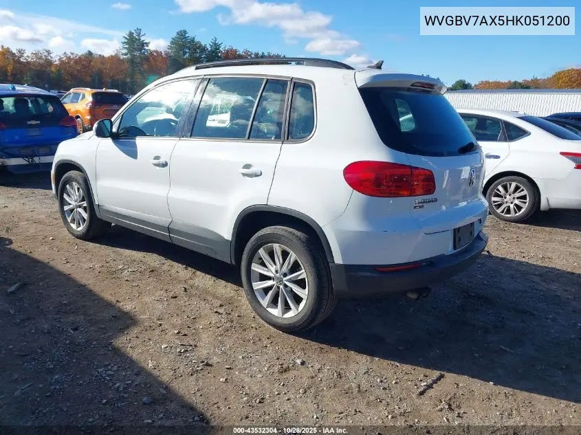 WVGBV7AX5HK051200 2017 Volkswagen Tiguan 2.0T/2.0T S