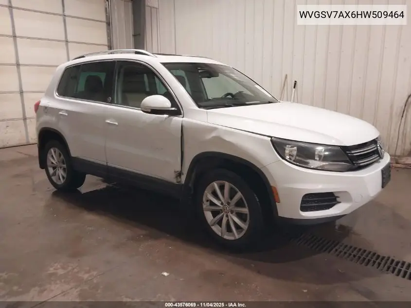 WVGSV7AX6HW509464 2017 Volkswagen Tiguan 2.0T Wolfsburg Edition