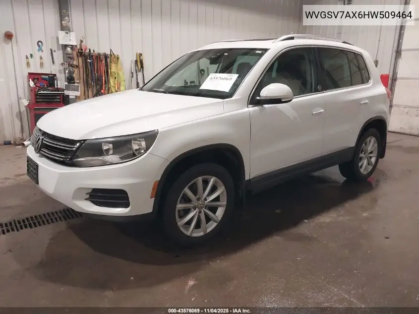 WVGSV7AX6HW509464 2017 Volkswagen Tiguan 2.0T Wolfsburg Edition