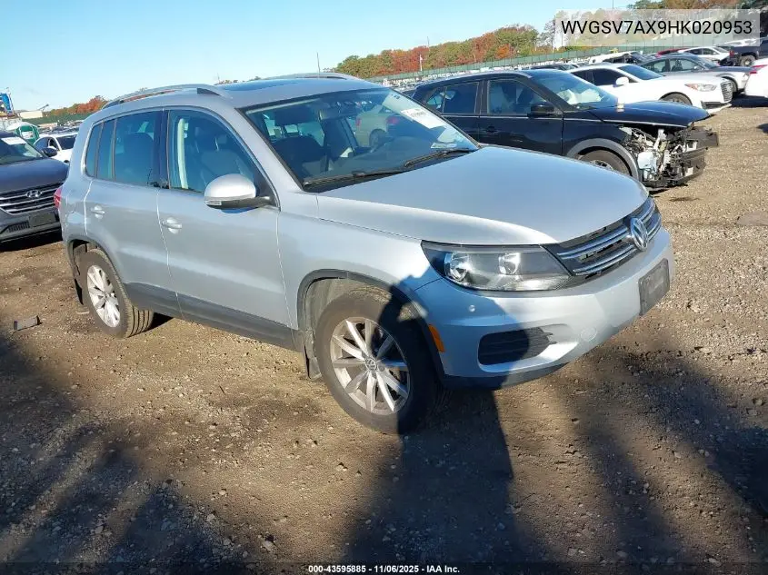 WVGSV7AX9HK020953 2017 Volkswagen Tiguan 2.0T Wolfsburg Edition
