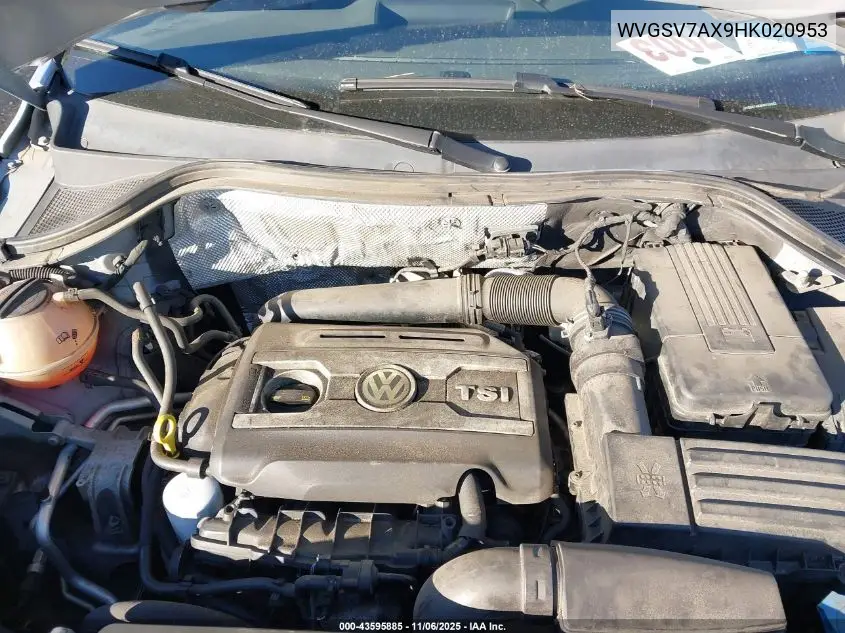 WVGSV7AX9HK020953 2017 Volkswagen Tiguan 2.0T Wolfsburg Edition