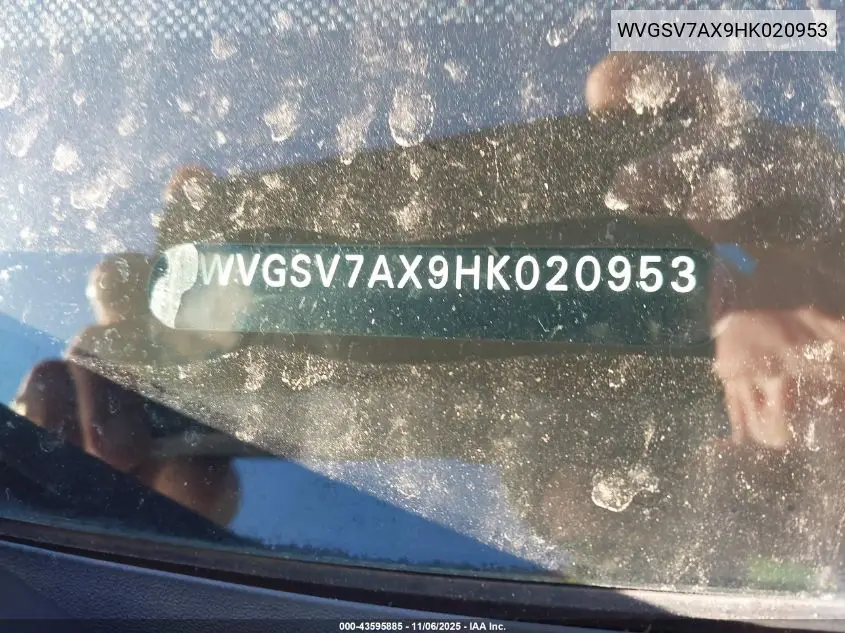 WVGSV7AX9HK020953 2017 Volkswagen Tiguan 2.0T Wolfsburg Edition