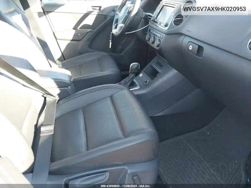 WVGSV7AX9HK020953 2017 Volkswagen Tiguan 2.0T Wolfsburg Edition