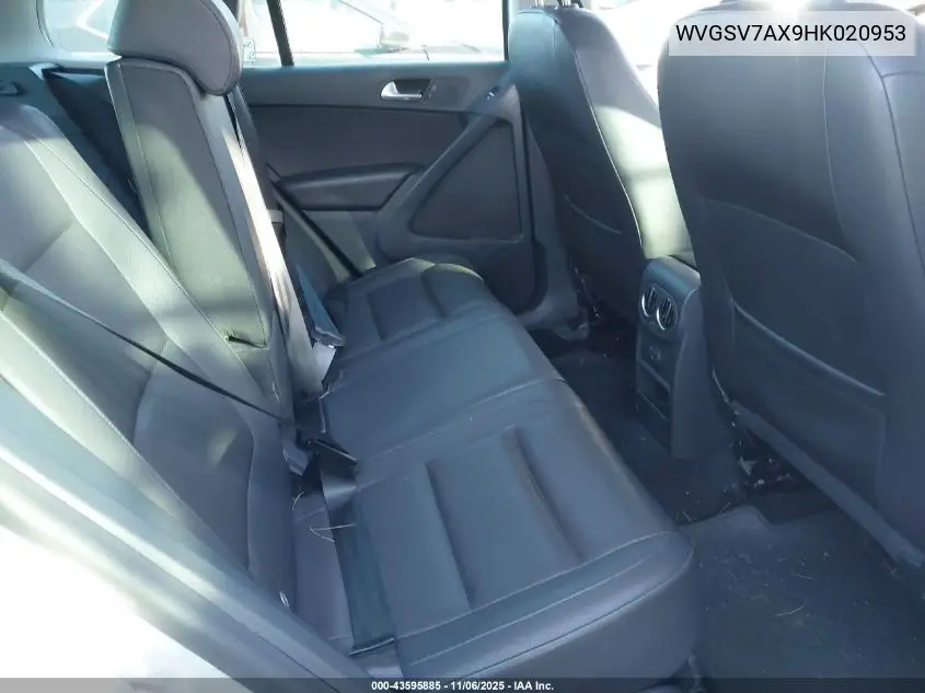 WVGSV7AX9HK020953 2017 Volkswagen Tiguan 2.0T Wolfsburg Edition