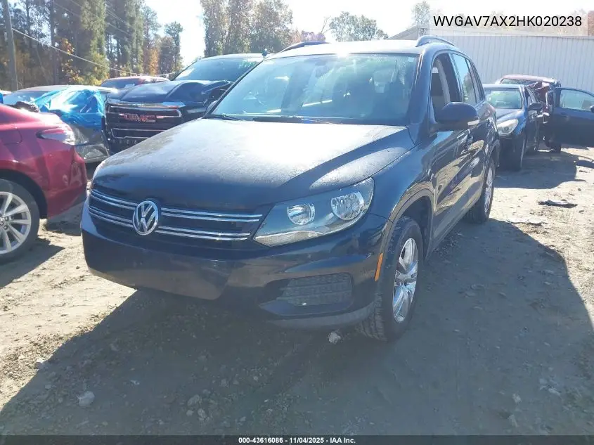 WVGAV7AX2HK020238 2017 Volkswagen Tiguan 2.0T/2.0T S