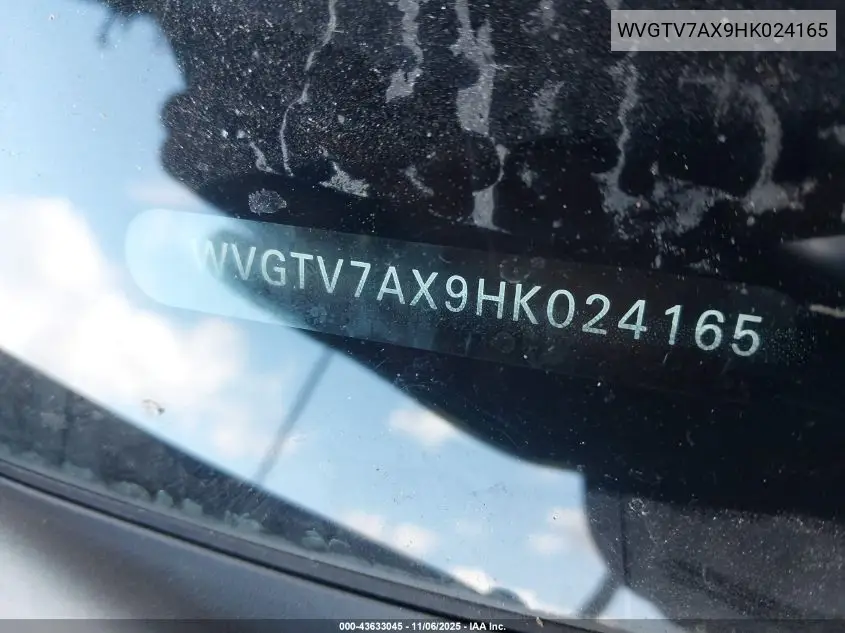 WVGTV7AX9HK024165 2017 Volkswagen Tiguan 2.0T Sport