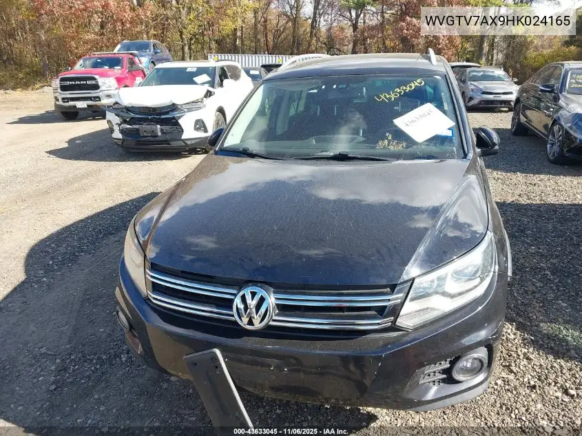 WVGTV7AX9HK024165 2017 Volkswagen Tiguan 2.0T Sport