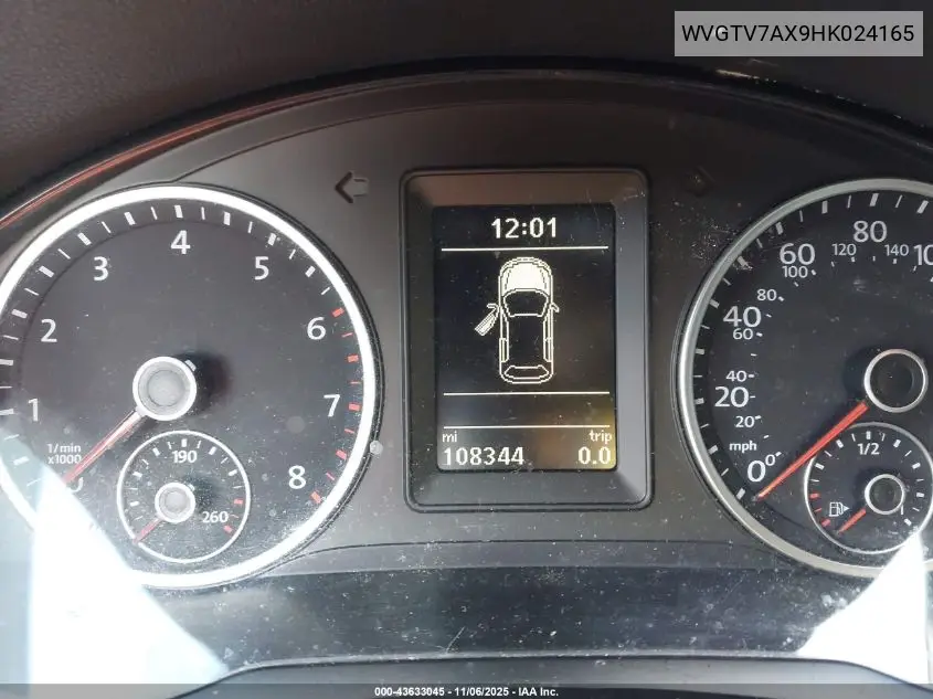 WVGTV7AX9HK024165 2017 Volkswagen Tiguan 2.0T Sport