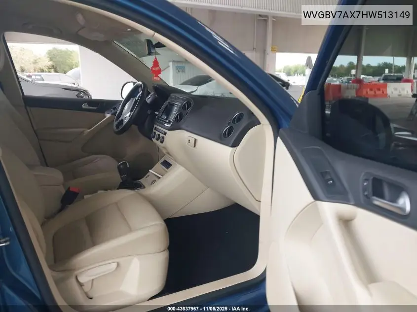 WVGBV7AX7HW513149 2017 Volkswagen Tiguan 2.0T S