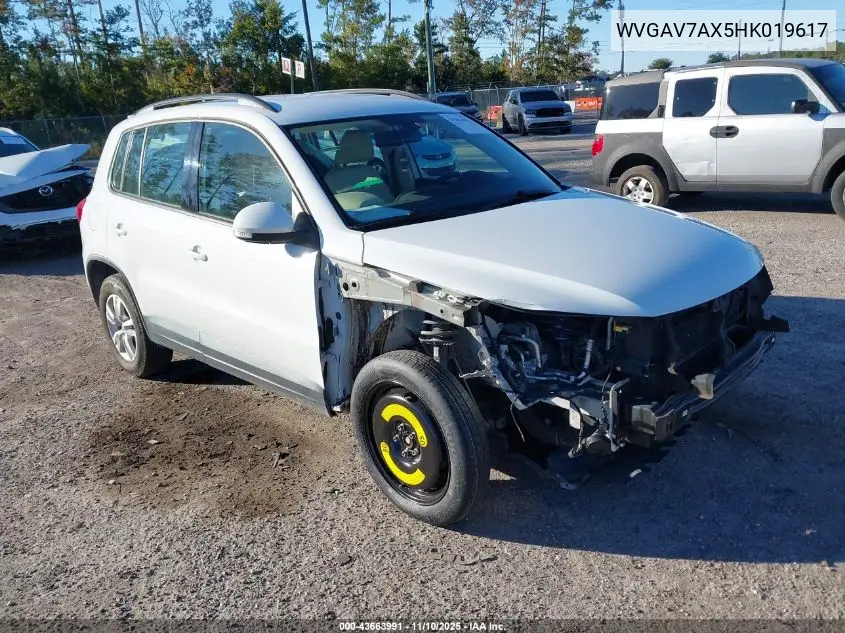 WVGAV7AX5HK019617 2017 Volkswagen Tiguan 2.0T/2.0T S