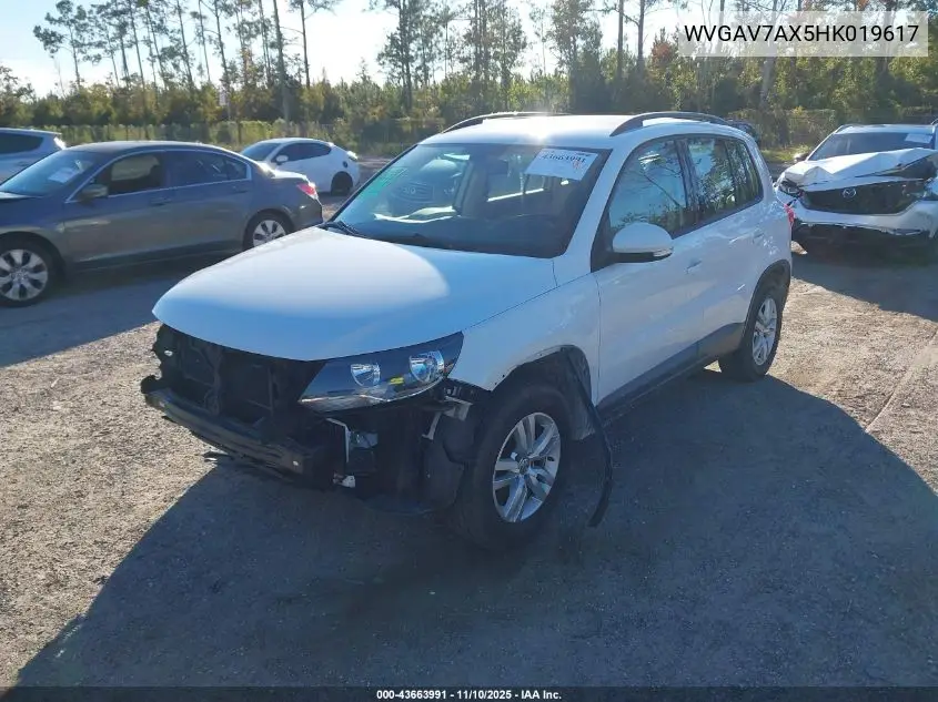 WVGAV7AX5HK019617 2017 Volkswagen Tiguan 2.0T/2.0T S