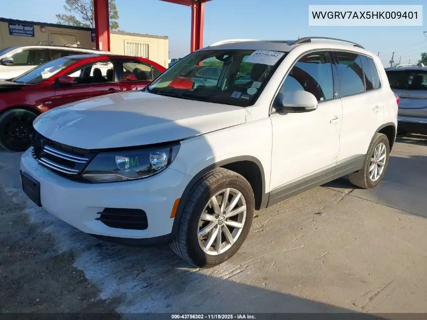WVGRV7AX5HK009401 2017 Volkswagen Tiguan 2.0T Wolfsburg Edition