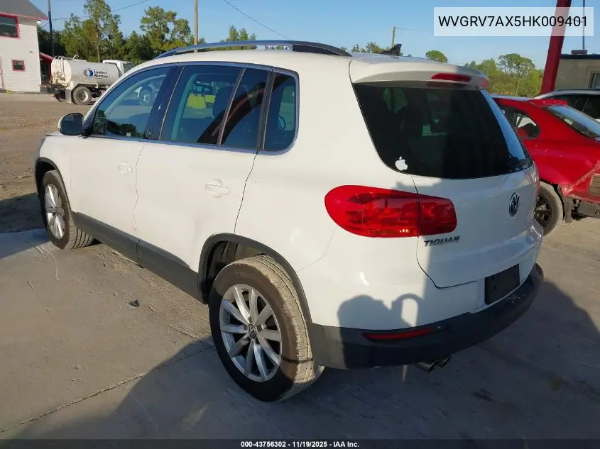 WVGRV7AX5HK009401 2017 Volkswagen Tiguan 2.0T Wolfsburg Edition