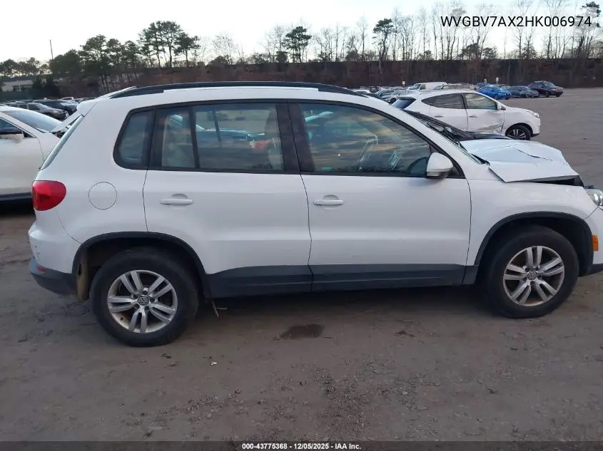 WVGBV7AX2HK006974 2017 Volkswagen Tiguan 2.0T/2.0T S