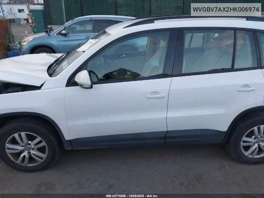 WVGBV7AX2HK006974 2017 Volkswagen Tiguan 2.0T/2.0T S